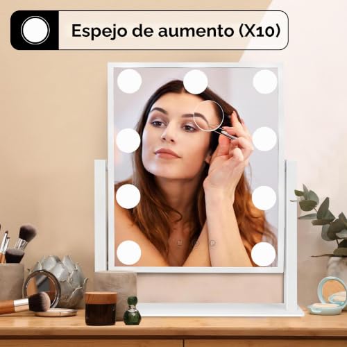 Bayt Specchio Trucco Hollywood con Luci