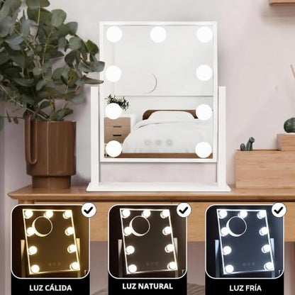 Bayt Specchio Trucco Hollywood con Luci