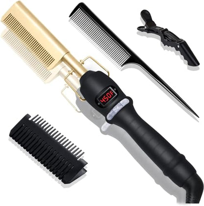 Pettine Riscaldante UKLISS 3 in 1 per Capelli e Parrucche