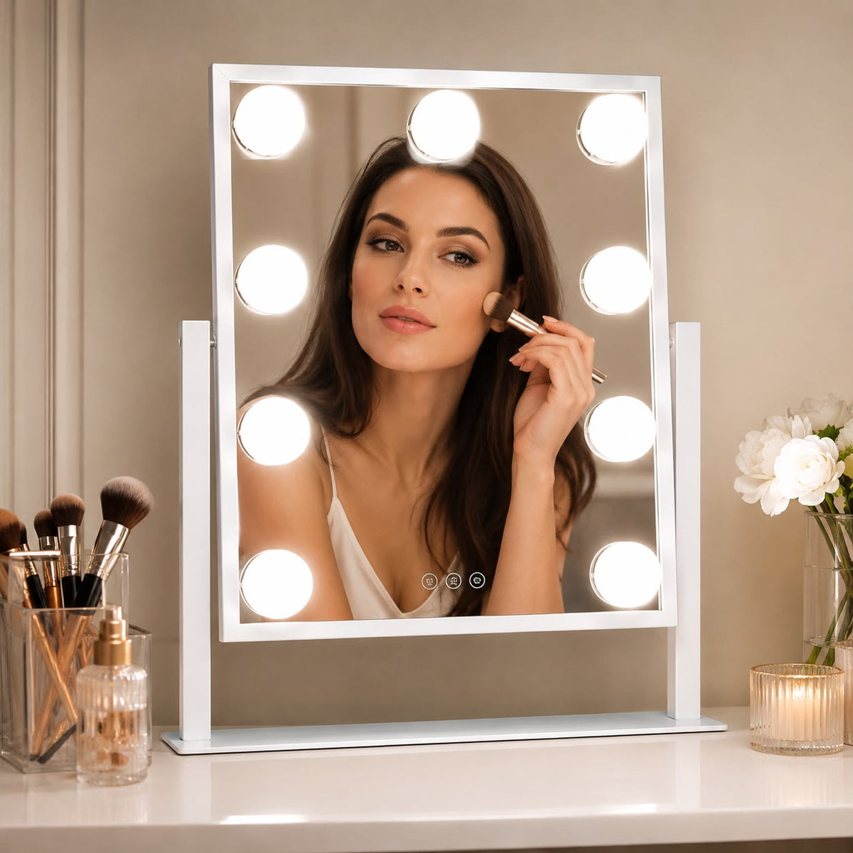 Bayt Specchio Trucco Hollywood con Luci