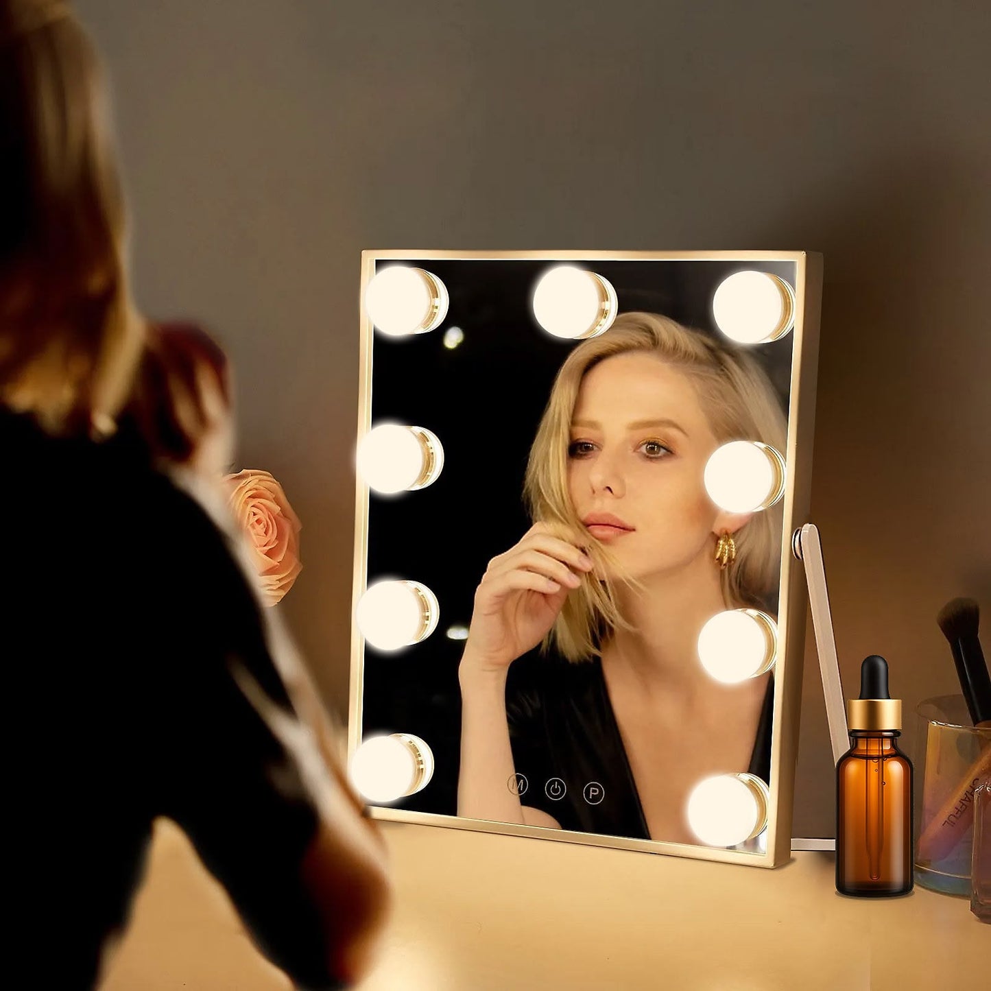 Bayt Specchio Trucco Hollywood con Luci