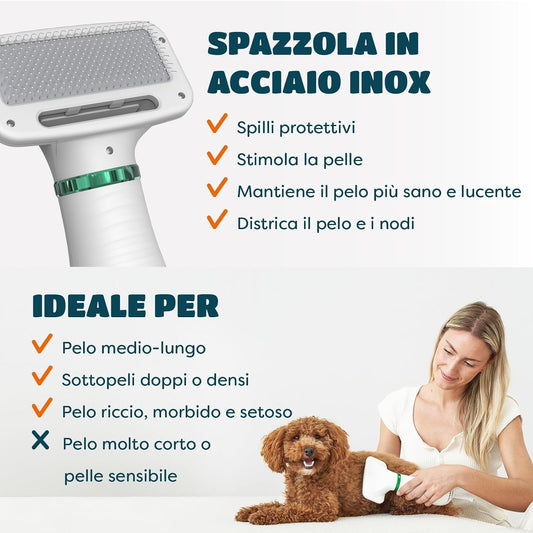 Asciugapelo Pet 2in1